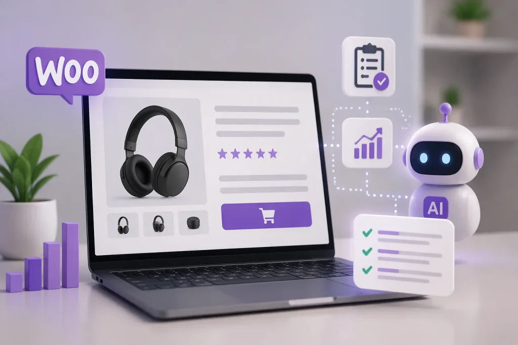 تولید توضیحات محصول با هوش مصنوعی برای ووکامرس؛ از مشخصات واقعی تا متن سئوپسند